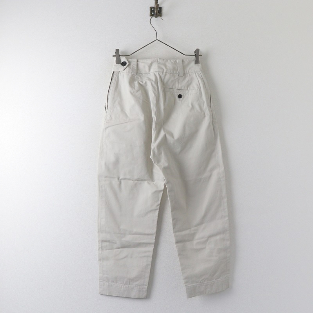 MARGARET HOWELL(マーガレットハウエル)の2023SS マーガレットハウエル MARGARET HOWELL ORGANIC COTTON OXFORD コットン トラウザーズパンツ 0/アイボリー【2400013844499】 レディースのパンツ(カジュアルパンツ)の商品写真