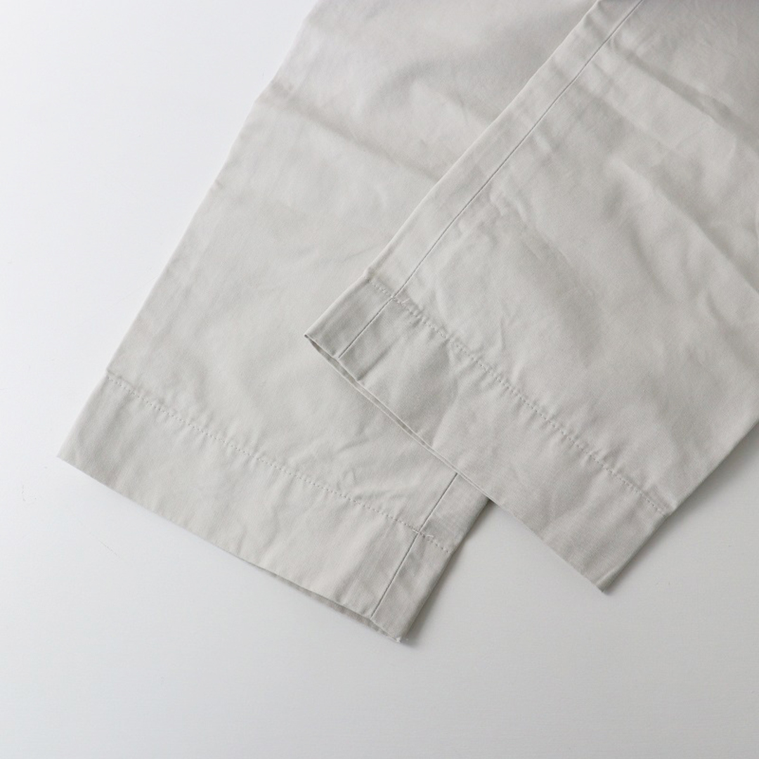 MARGARET HOWELL(マーガレットハウエル)の2023SS マーガレットハウエル MARGARET HOWELL ORGANIC COTTON OXFORD コットン トラウザーズパンツ 0/アイボリー【2400013844499】 レディースのパンツ(カジュアルパンツ)の商品写真