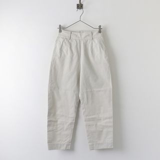 マーガレットハウエル(MARGARET HOWELL)の2023SS マーガレットハウエル MARGARET HOWELL ORGANIC COTTON OXFORD コットン トラウザーズパンツ 0/アイボリー【2400013844499】(カジュアルパンツ)