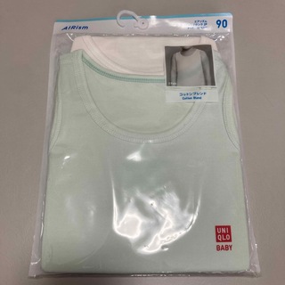 ユニクロ(UNIQLO)のエアリズム　コットンブレンドタンク　90(Tシャツ/カットソー)