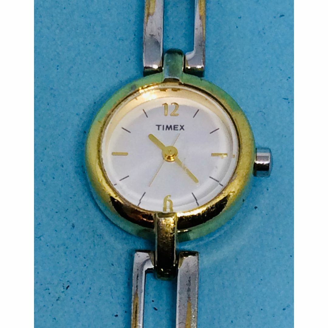 TIMEX(タイメックス)のF28）USA(*'▽')タイメックス電池交換ゴールドレディス・ブレスウオッチ レディースのファッション小物(腕時計)の商品写真