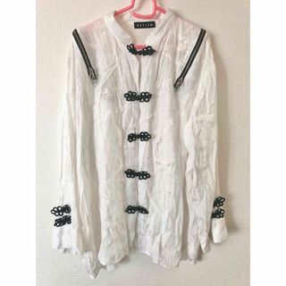 REFLEM - DimMoire くしゅくしゅ ニット トップス ストライプ REFLEMの REFLEM - DimMoire くしゅくしゅ ニット トップス ストライプ REFLEMの