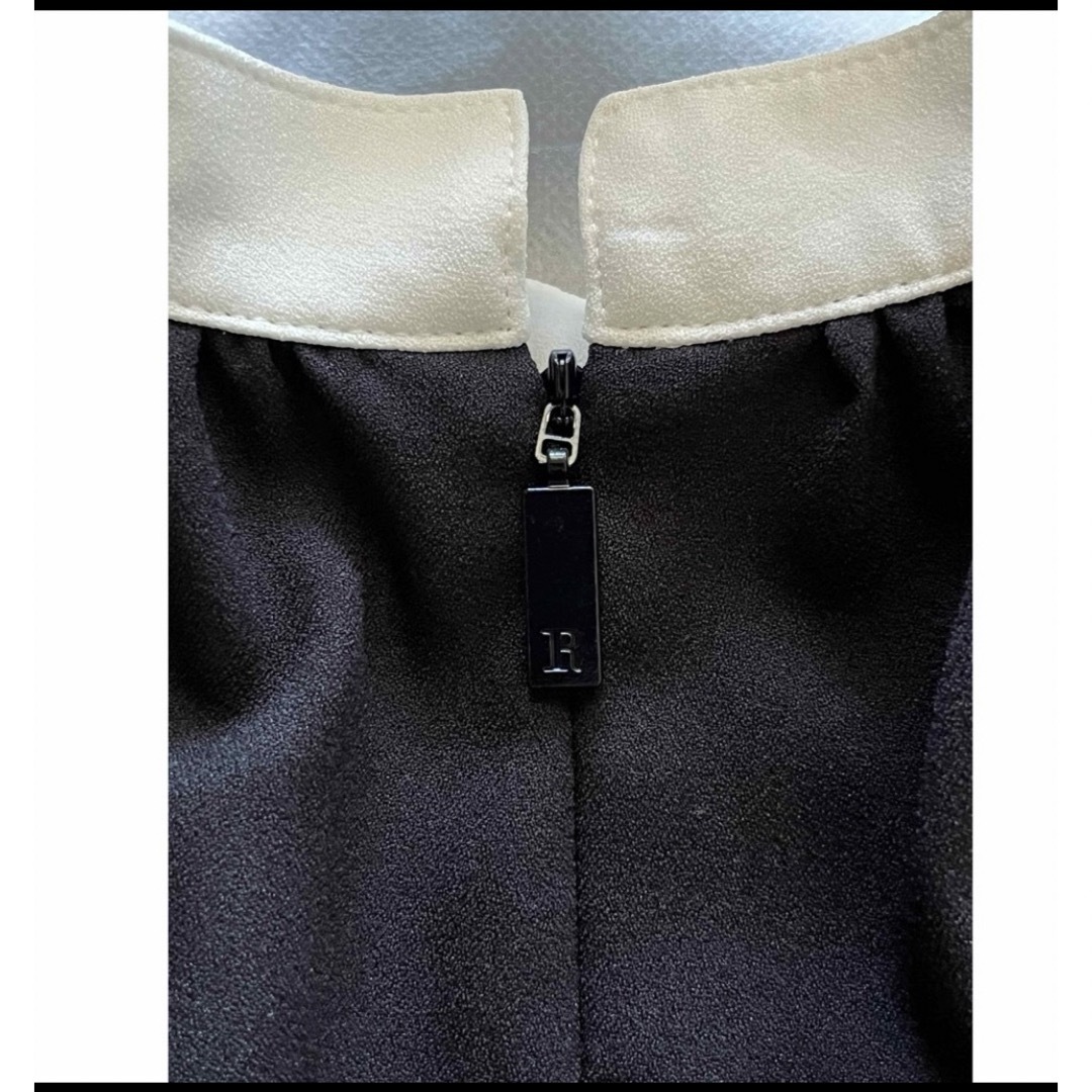 René(ルネ)のルネ Rene❤︎2023❤︎Bi-Color ブラウス❤︎ブラック❤︎34 レディースのトップス(シャツ/ブラウス(半袖/袖なし))の商品写真