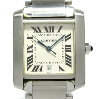 カルティエ(Cartier)のCartier(カルティエ) 腕時計 タンクフランセーズLM W51002Q3 メンズ SS アイボリー(その他)