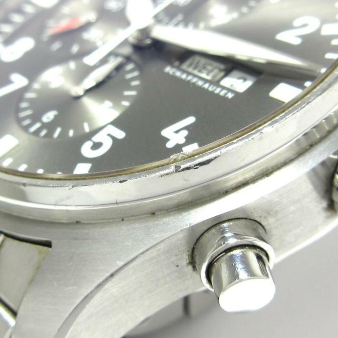 IWC(インターナショナルウォッチカンパニー)のIWC(INTERNATIONAL WATCH CO) 腕時計 パイロットウォッチクロノグラフスピットファイア IW377719 メンズ SS/2017.09 ダークグレー  メンズの時計(その他)の商品写真
