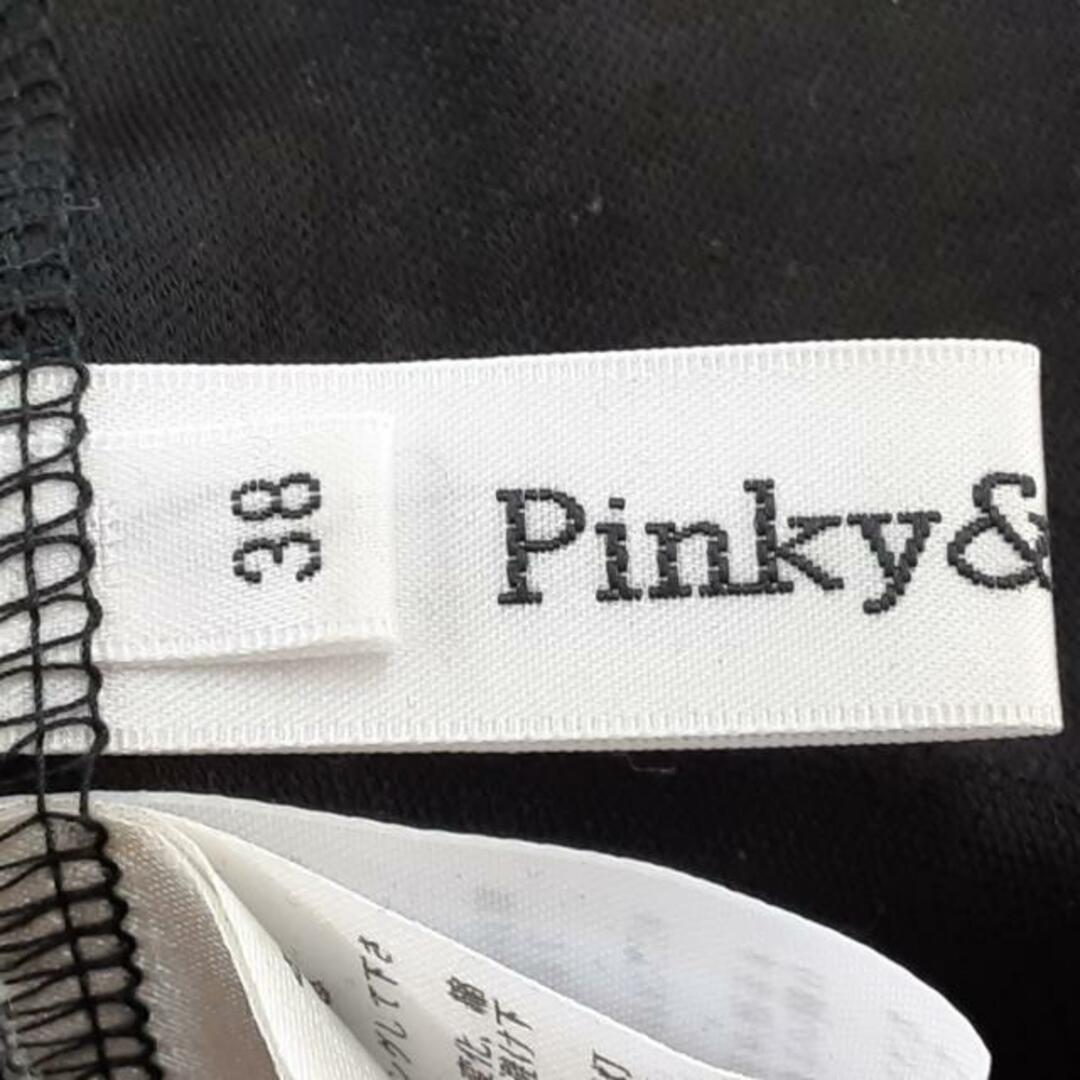 Pinky&Dianne(ピンキーアンドダイアン)のPinky&Dianne(ピンキー&ダイアン) ワンピース サイズ38 M レディース美品  - 黒 クルーネック/半袖/ひざ丈 レディースのワンピース(その他)の商品写真