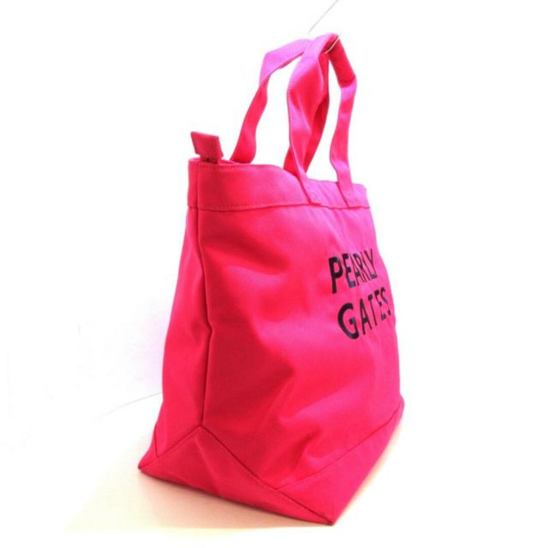 PEARLY GATES(パーリーゲイツ)のPEARLY GATES(パーリーゲイツ) ボストンバッグ美品  - ピンク×ブラック 本体ロックなし キャンバス レディースのバッグ(ボストンバッグ)の商品写真