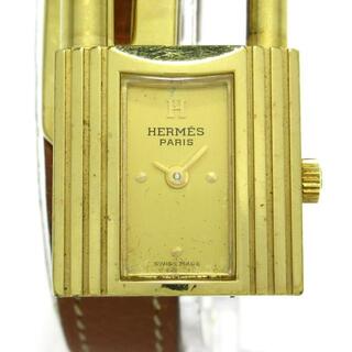 エルメス(Hermes)のHERMES(エルメス) 腕時計 ケリーウォッチ レディース 〇T ゴールド(腕時計)