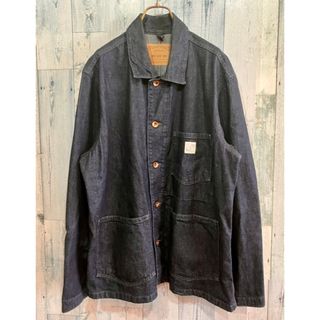 ギャップ(GAP)のGAP WORK FORCE カバーオール 濃紺 デニムジャケット L(Gジャン/デニムジャケット)