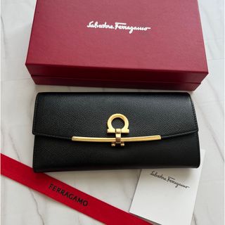 サルヴァトーレフェラガモ(Salvatore Ferragamo)の361 美品 Ferragamo サルヴァトーレフェラガモ 2つ折り 長財布(財布)