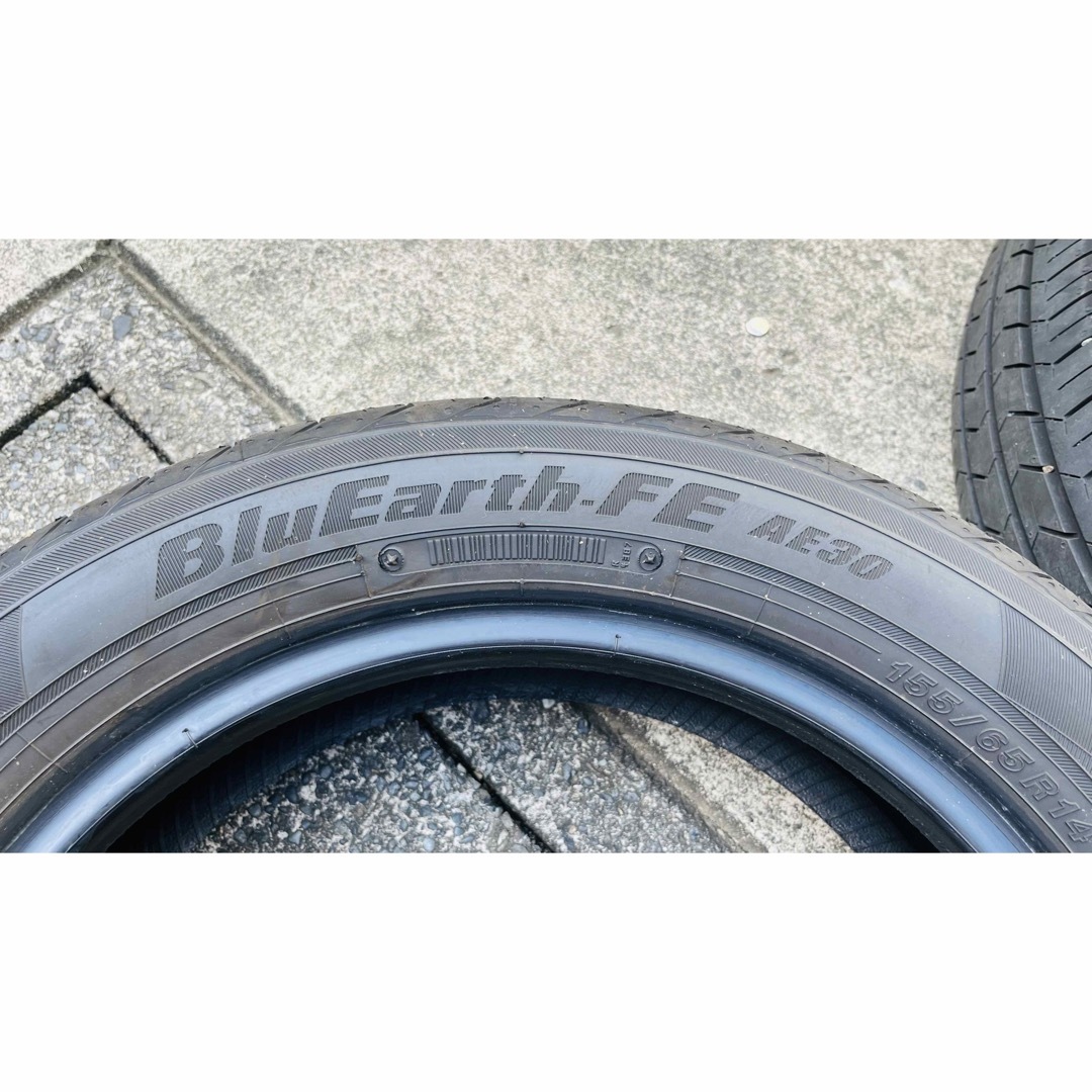 ヨコハマ(ヨコハマ)の新品同様！YOKOHAMA Blue Earth 155/65R14 4本セット 自動車/バイクの自動車(タイヤ)の商品写真