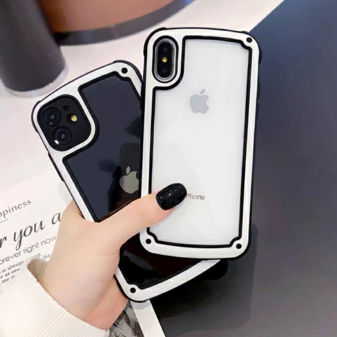 シンプルフレーム iPhoneケース iPhone11Pro モノトーン スマホ/家電/カメラのスマホアクセサリー(iPhoneケース)の商品写真