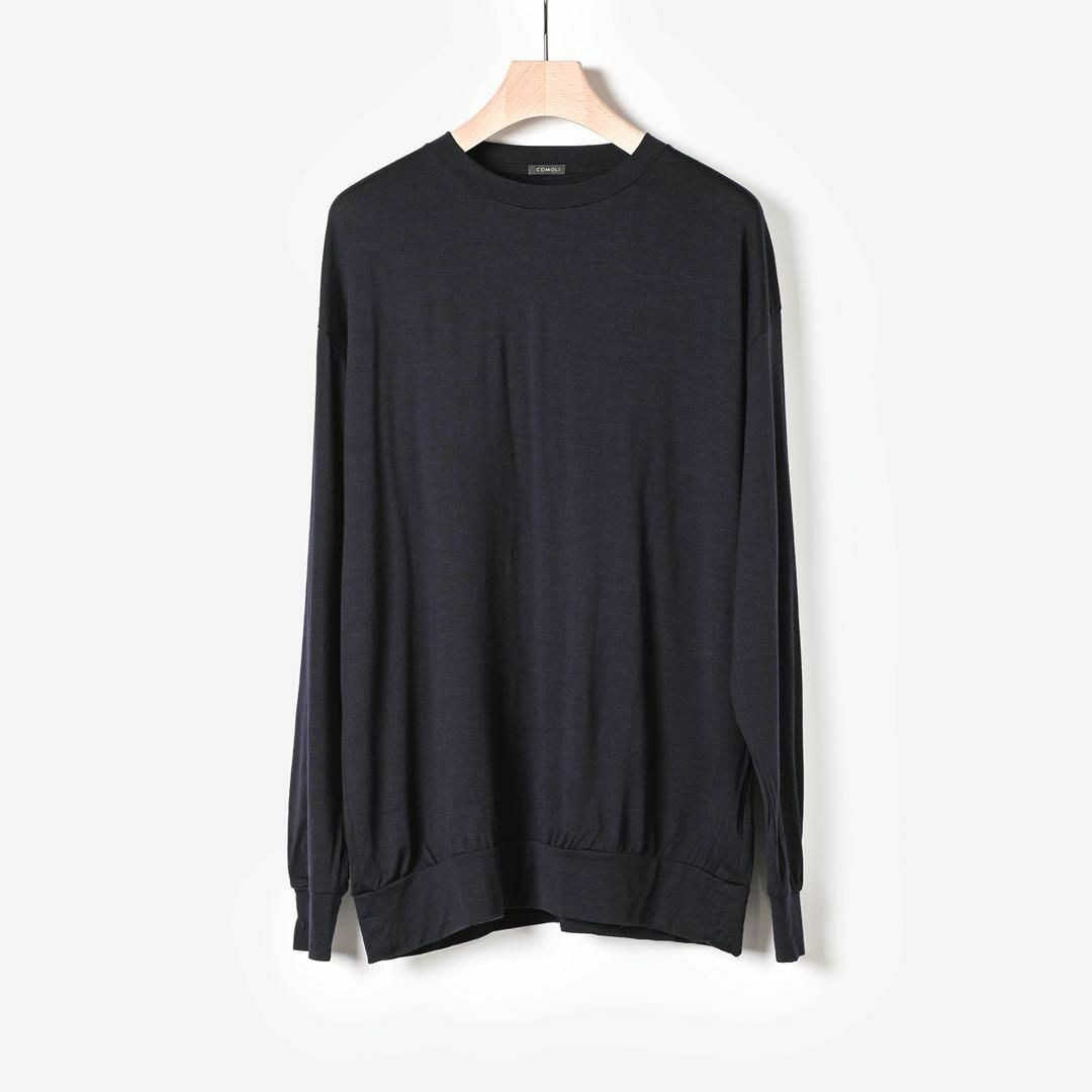 COMOLI(コモリ)の＜COMOLI＞サマーウール長袖クルー（W03-05006） メンズのトップス(Tシャツ/カットソー(七分/長袖))の商品写真