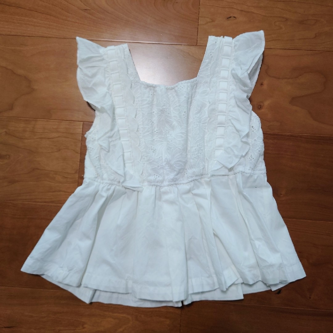 petit main(プティマイン)のプティマイン　レース　シャツ　ブラウス　120 キッズ/ベビー/マタニティのキッズ服女の子用(90cm~)(ブラウス)の商品写真