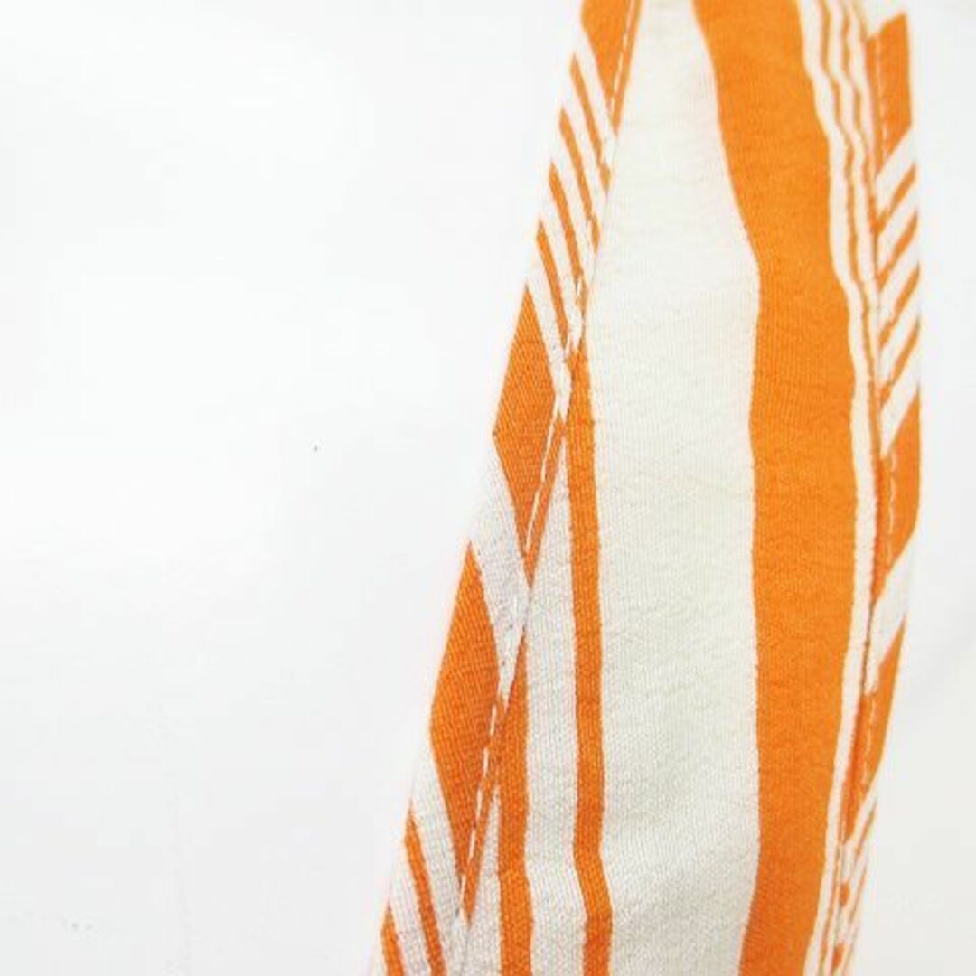 other(アザー)のLA't L'AGENCE ストライプ ノースリ ワンピ XS オレンジ レディースのワンピース(ミニワンピース)の商品写真