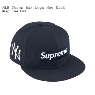 シュプリーム(Supreme)のMLB Teams Box Logo New Era Navy Yankees(キャップ)