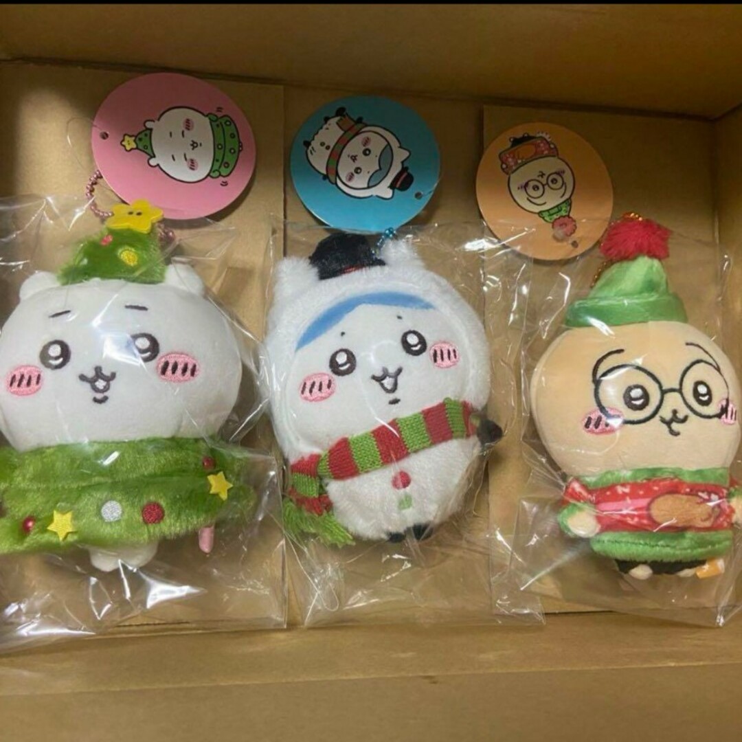 ハッピーホリデーなマスコット ちいかわ ハチワレ うさぎ 3点セット ハッピーホリデーなマスコット ちいかわ ハチワレ うさぎ 3点セット