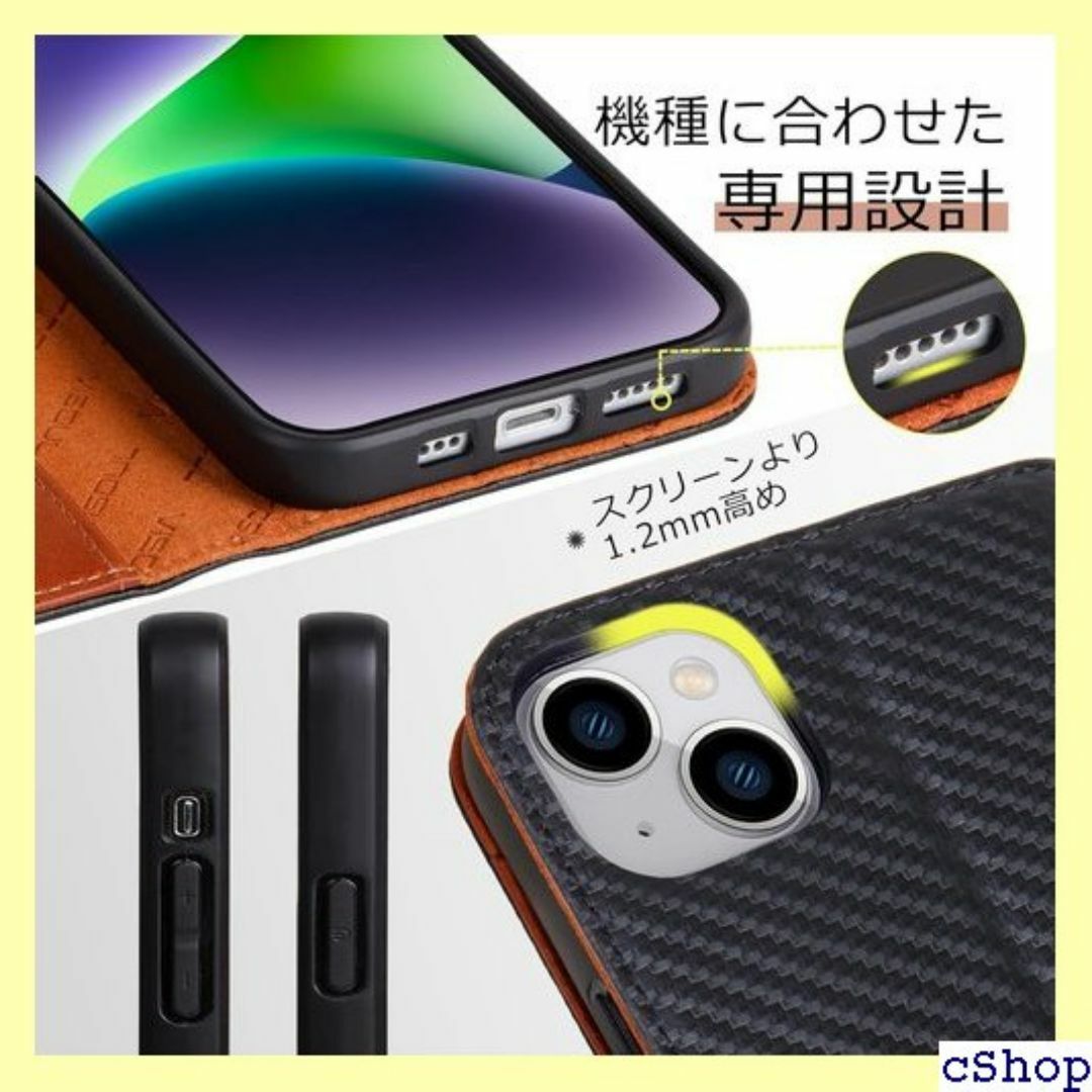 VISOUL iPhone14 ケース 手帳型 本革 ne ー．オレンジ 533 スマホ/家電/カメラのスマホ/家電/カメラ その他(その他)の商品写真