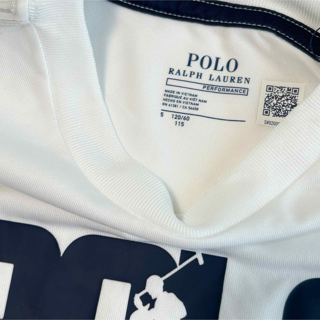 POLO RALPH LAUREN(ポロラルフローレン)の新作◇ラルフローレン ビッグポニーパフォーマンスTシャツ ホワイト 5/115 キッズ/ベビー/マタニティのキッズ服男の子用(90cm~)(Tシャツ/カットソー)の商品写真