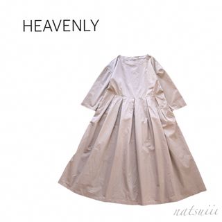 heavenly . タイプライター バックボタン フレア ワンピース