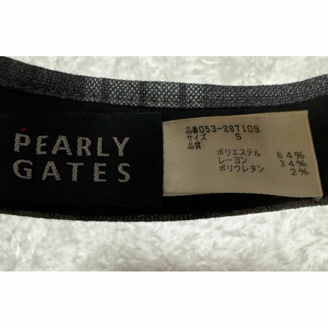 PEARLY GATES(パーリーゲイツ)のPEARY GATES ゴルフサンバイザー ラビット スカル 刺繍ロゴ チェック スポーツ/アウトドアのゴルフ(ウエア)の商品写真