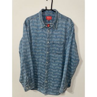 Supreme - Supreme Arc Jacquard Denim Shirt "Blue"