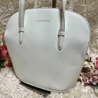 LANCEL - LANCELランセル　レザー　ショルダーバッグ　ホワイト　白