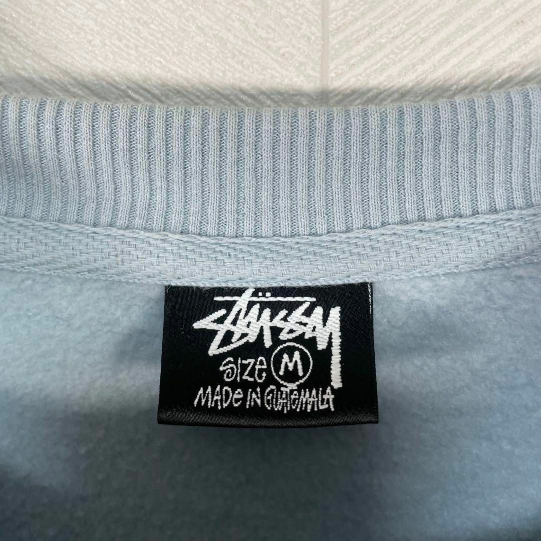 STUSSY(ステューシー)のOLD STUSSY スウェット トレーナー 袖ロゴ 刺繍 くすみカラーゆるだぼ メンズのトップス(スウェット)の商品写真