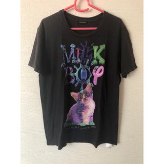 ミルクボーイ(MILKBOY)のmilkboy ミルクボーイ cat キャット 猫 ネコ Tシャツ ブラック(Tシャツ(半袖/袖なし))