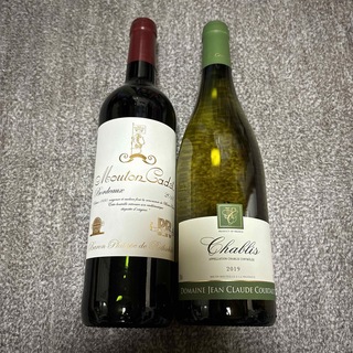 フランスワイン　ボルドー&シャブリ　赤・白セット(ワイン)