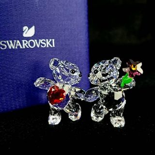 スワロフスキー(SWAROVSKI)の☆美品 ◆ スワロフスキー　クリスベア　5558892　ハッピートゥギャザー(置物)