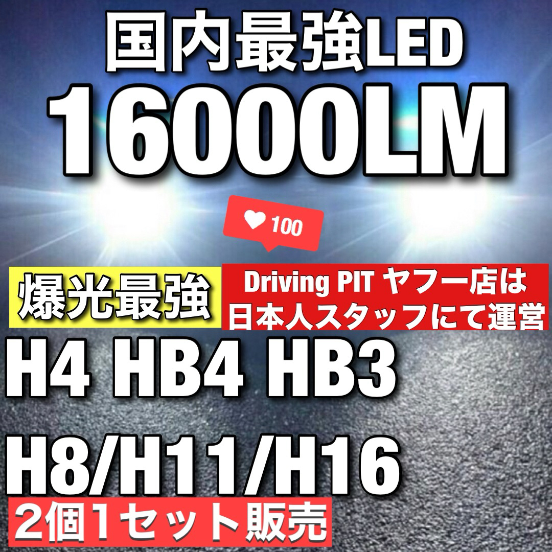 アルファード　ヴェルファイア　プリウス などに LED  フォグ ヘッドライト 自動車/バイクの自動車(汎用パーツ)の商品写真