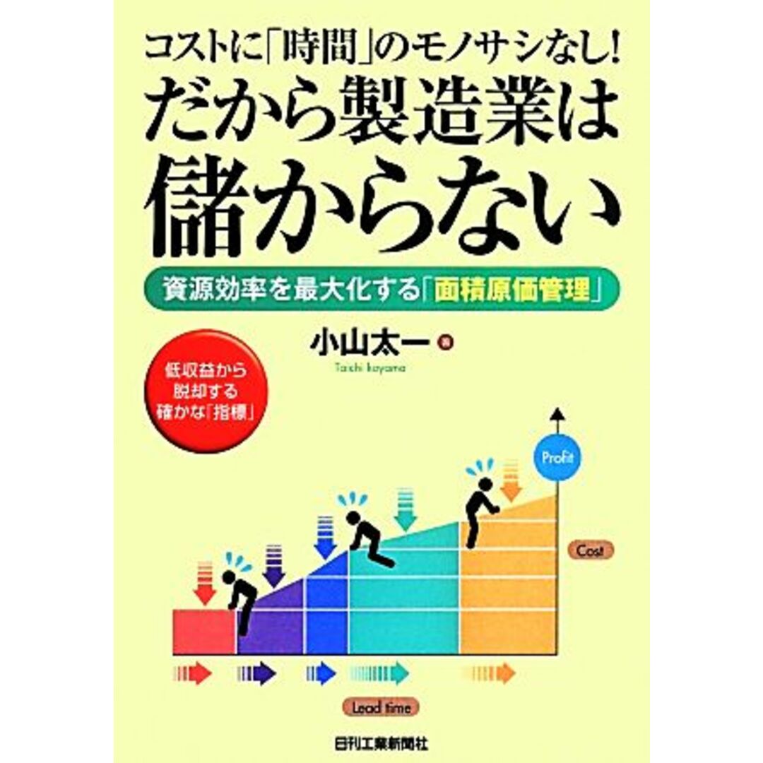 コストに「時間」のモノサシなし！だから製造業は儲からない 資源効率を最大化する「面積原価管理」／小山太一(著者) エンタメ/ホビーの本(科学/技術)の商品写真