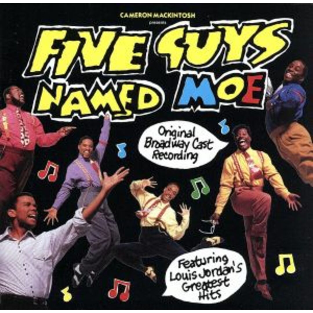 【輸入盤】Ｆｉｖｅ　Ｇｕｙｓ　Ｎａｍｅｄ　Ｍｏｅ：　（１９９２）　Ｏｒｉｇｉｎａｌ　Ｂｒｏａｄｗａｙ　Ｃａｓｔ　Ｒｅｃｏｒｄｉｎｇ エンタメ/ホビーのCD(R&B/ソウル)の商品写真