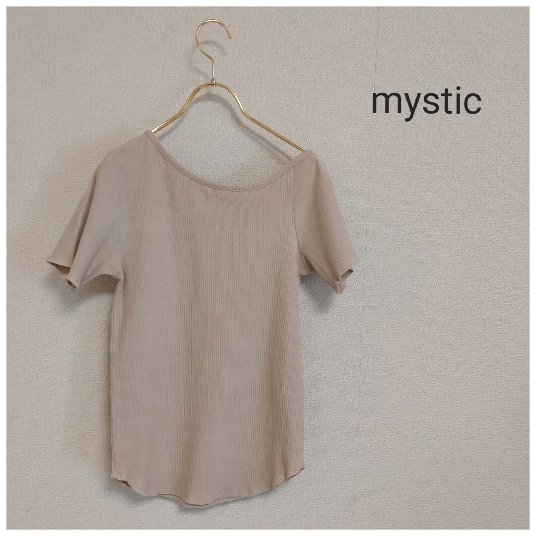 mystic(ミスティック)のミスティック☆ワンショルダー　リブカットソー レディースのトップス(カットソー(半袖/袖なし))の商品写真