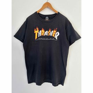 THRASHER - THRASHER スラッシャー　Tシャツ　プリントTシャツ　スミクロ　古着