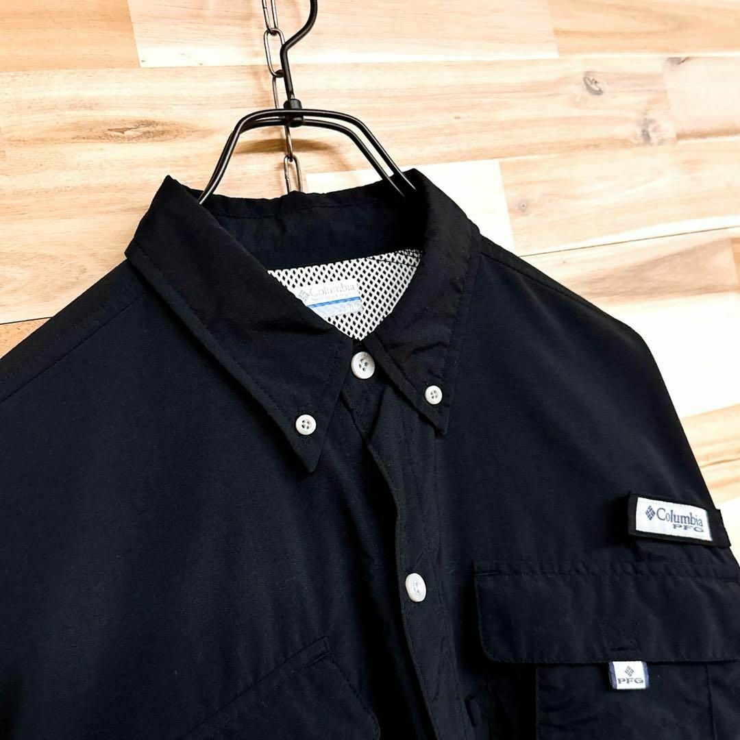 Columbia(コロンビア)の【コロンビア】PFG フィッシング 長袖シャツ 釣り 渓流 海 M 黒×グレー スポーツ/アウトドアのフィッシング(ウエア)の商品写真