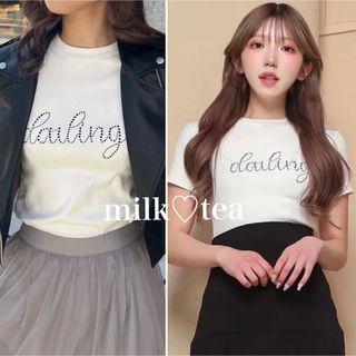 ダーリッチ(Darich)の新品タグ付き ダーリッチ デコラティブロゴTシャツ ブラックパール(Tシャツ/カットソー(半袖/袖なし))