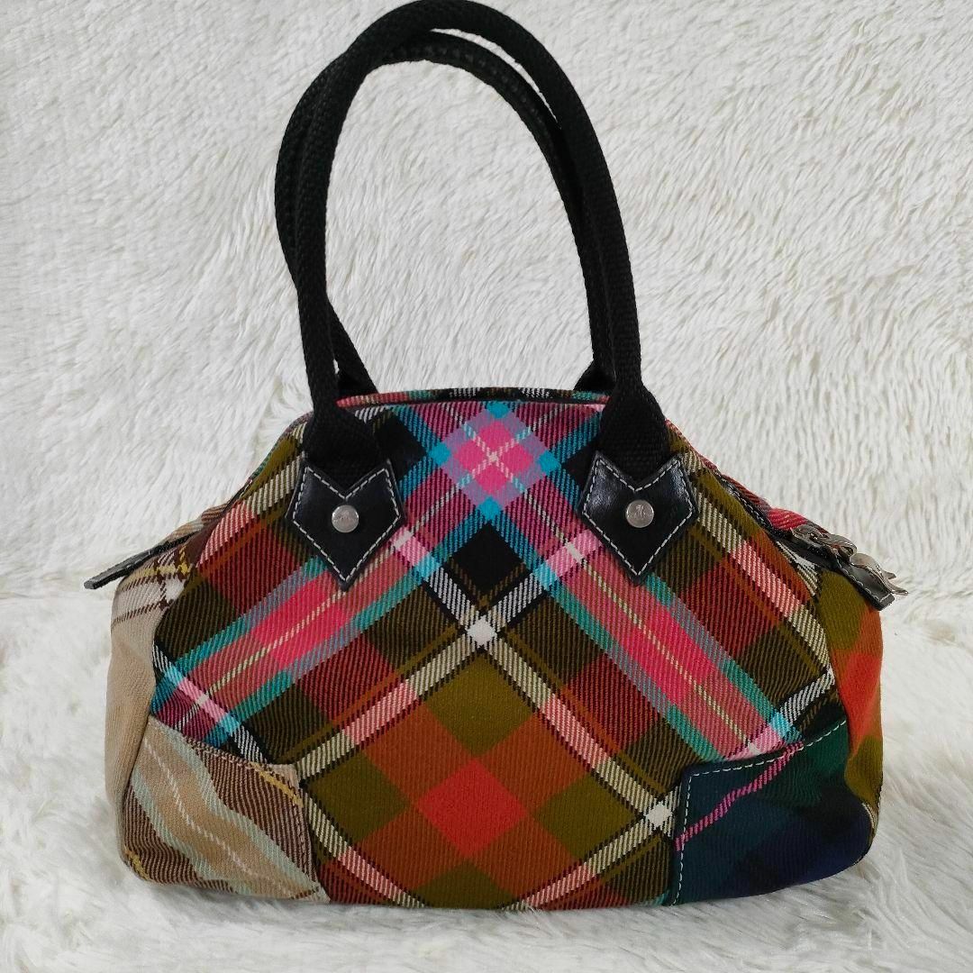 大感謝セール】 Vivienne Westwood マルチカラー ミニボストン トート 大感謝セール】 Vivienne Westwood マルチカラー ミニボストン トート