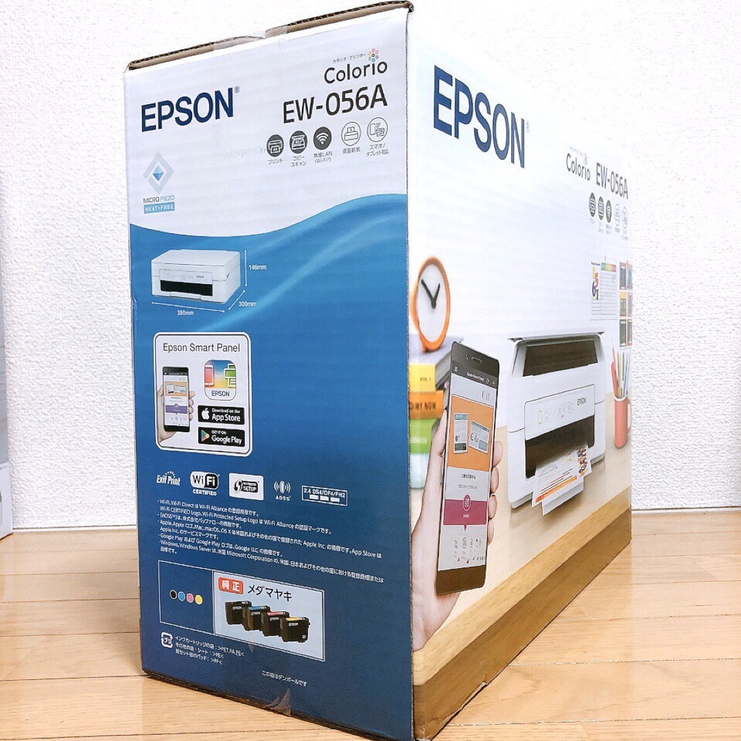 EPSON(エプソン)のプリンター 本体 EW-056A 未使用 エプソン コピー機 スキャナ DH55 スマホ/家電/カメラのPC/タブレット(PC周辺機器)の商品写真