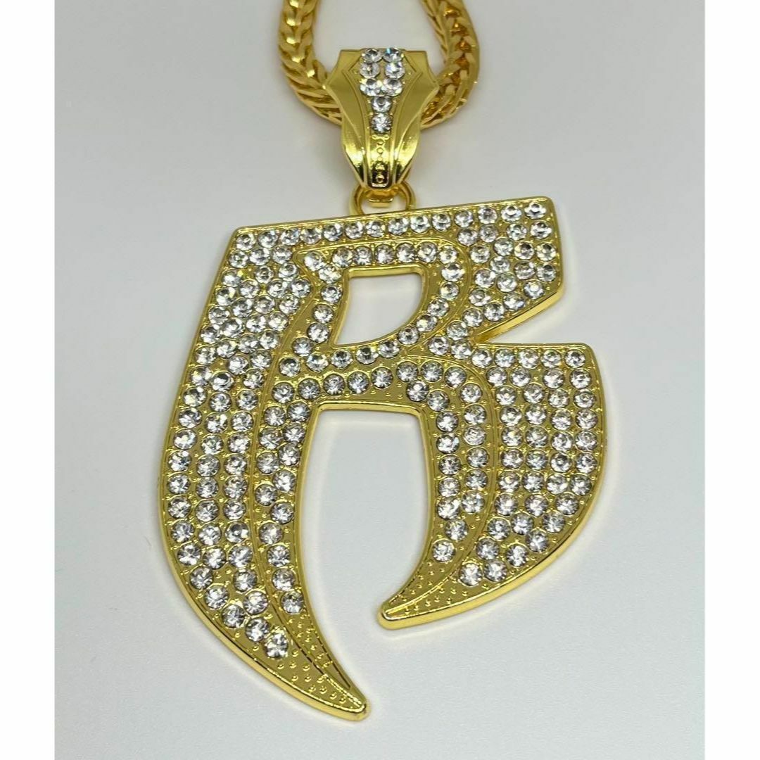 ゴールド　ネックレス 2個セット　豪華　CZダイヤモンド マイアミHIPHOP メンズのアクセサリー(ネックレス)の商品写真