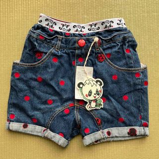 GrandGround - グラグラ新品デニムショートパンツ⭐︎パンダ130センチ7