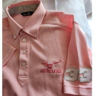 MIZUNO - ミズノ　MIZUNO　ゴルフ　刺繍　半袖　ポロシャツ　美品