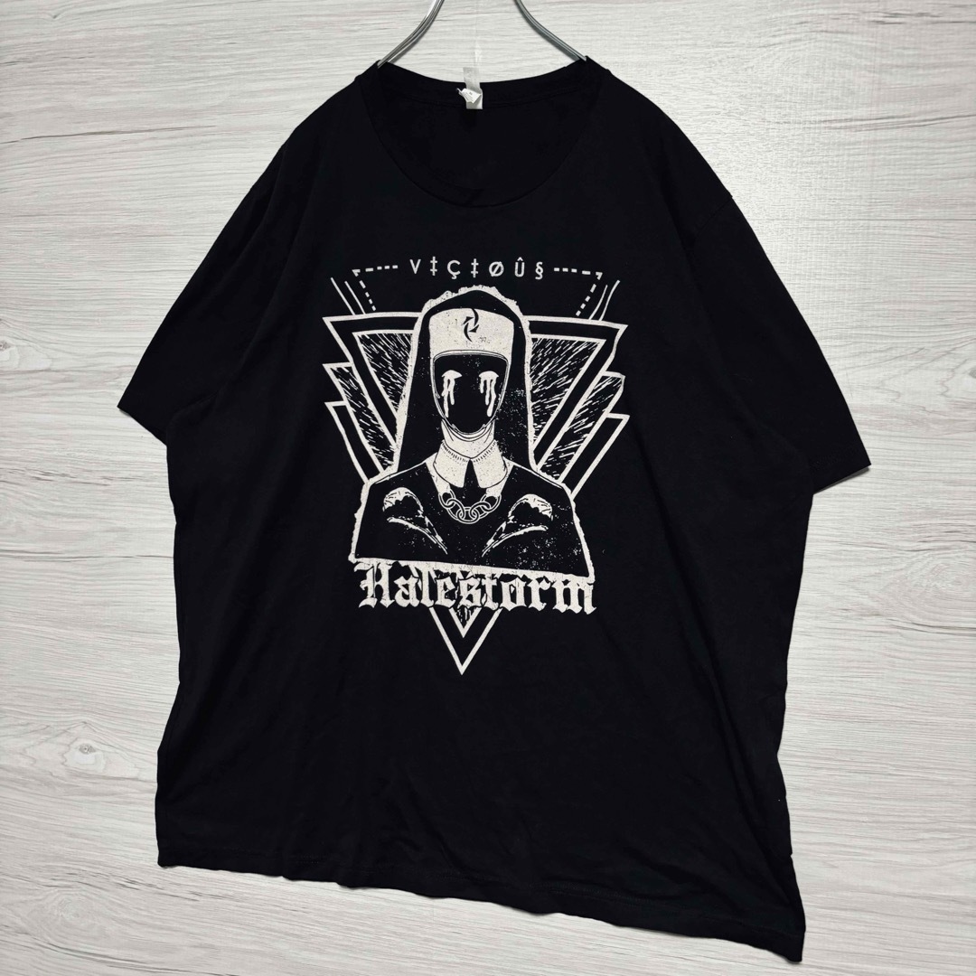 【入手困難】Halestormヘイルストーム　Tシャツ　3XL 両面デザイン メンズのトップス(Tシャツ/カットソー(半袖/袖なし))の商品写真