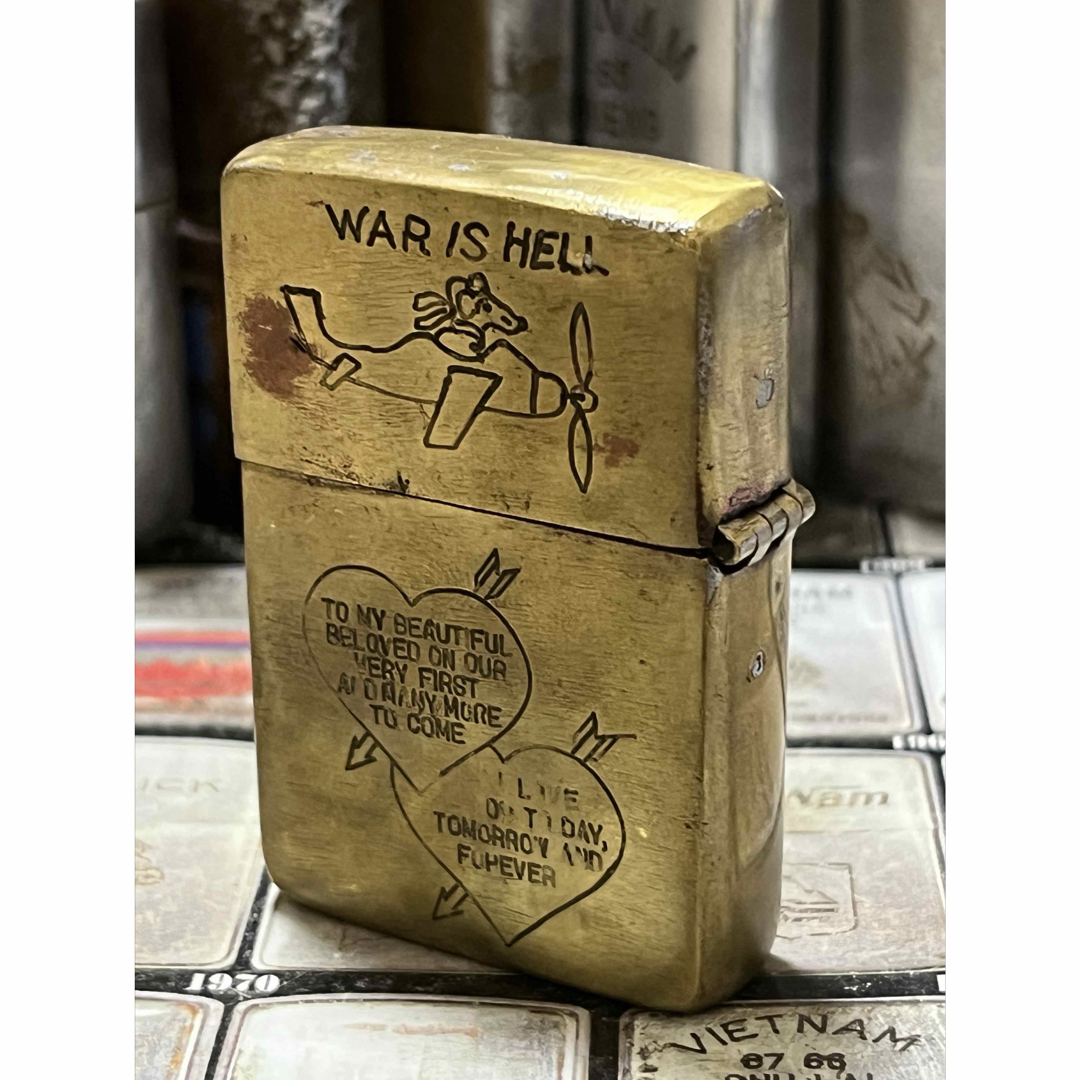 ZIPPO(ジッポー)の【ベトナムZIPPO】本物 1966年製ベトナムジッポー「スヌーピー」KHE メンズのファッション小物(タバコグッズ)の商品写真