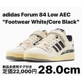 アディダス(adidas)のアディダス フォーラム84 ロー AEC フットウェア 白黒 28.0(スニーカー)