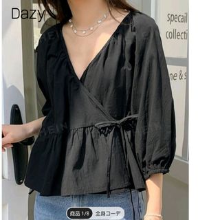 シーイン(SHEIN)のペプラム　トップス(シャツ/ブラウス(長袖/七分))