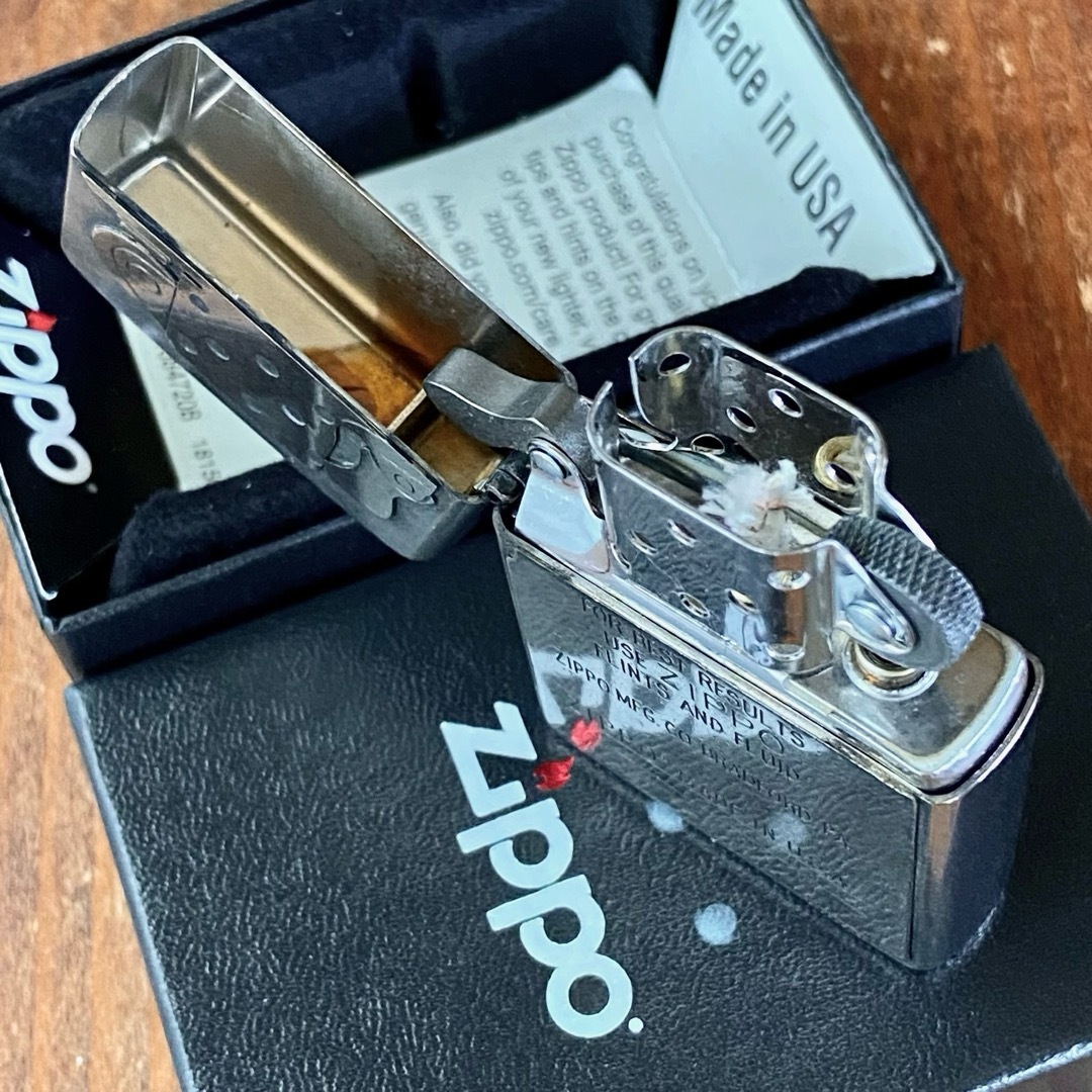 ZIPPO(ジッポー)のZippo インサイドユニット メタルプレート貼り オールド加工 ジッポー メンズのファッション小物(タバコグッズ)の商品写真