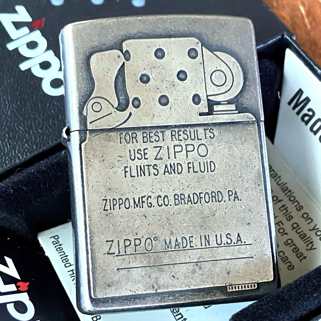 ZIPPO(ジッポー)のZippo インサイドユニット メタルプレート貼り オールド加工 ジッポー メンズのファッション小物(タバコグッズ)の商品写真