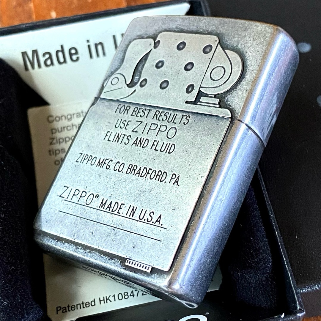 ZIPPO(ジッポー)のZippo インサイドユニット メタルプレート貼り オールド加工 ジッポー メンズのファッション小物(タバコグッズ)の商品写真